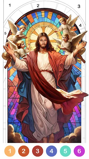 Gameplay screenshot 4 from Bible Color - Color By Number - Board game